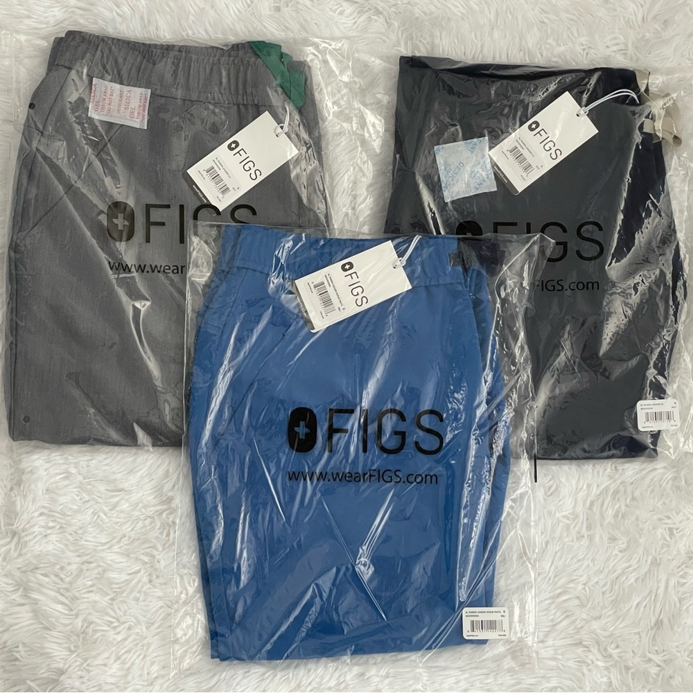 3 NWT Figs Mens Jogger Scrub Pants